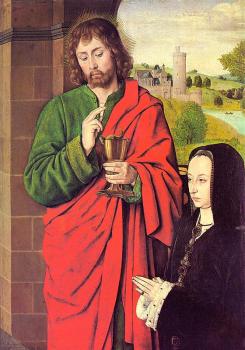 簡 海伊 Anne of France presented by Saint John the Evangelist 簡 海伊 Anne of France presented by Saint John the Evangelist